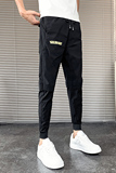 2024秋季新款休闲裤男弹力修身小脚九分束脚裤1001K559P45，男装休闲裤，星座1001