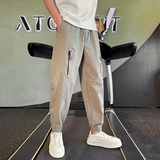 2026春季新款休闲裤男潮牌宽松工装裤束脚拼接运动裤1001B203P58，男装工装外套，星座1001