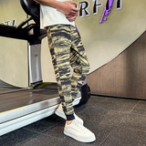 2026春季新款束脚休闲裤男修身小脚花裤子潮牌松紧裤1001B197P48，男装休闲裤，星座1001