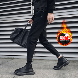 2025加绒休闲长裤男修身束脚松紧刺绣运动裤1001K760P45加绒P58,女装休闲裤,星座1001