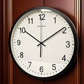 家用简约夜光挂钟北欧现代客厅静音钟表自动对时石英表电波时钟