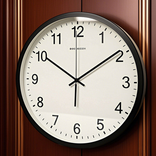 简约玻璃客厅金属夜光挂钟电池