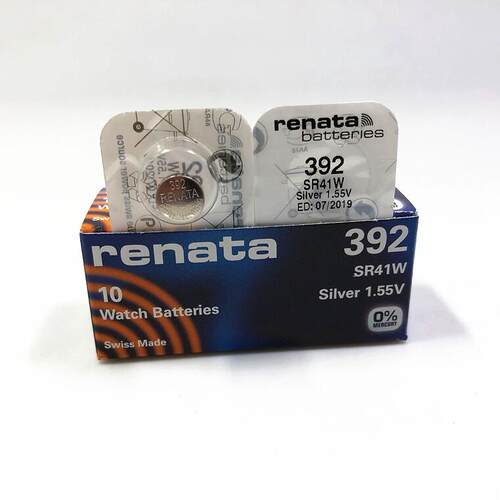 瑞士原装电池 RENATA纽扣电池 AG3 LR41 392 192 SR41W 1.55V电池