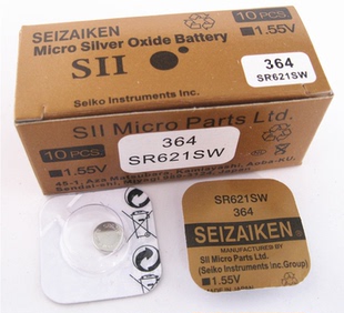 手表电池 全新原装正品SEIZAIKEN 精工364/SR621SW 1.55V纽扣电池