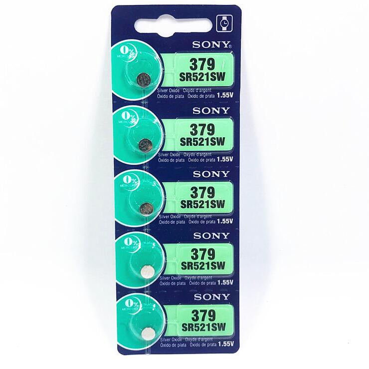 原装正品 索尼sony氧化银纽扣电池SR521SW 379手表配件