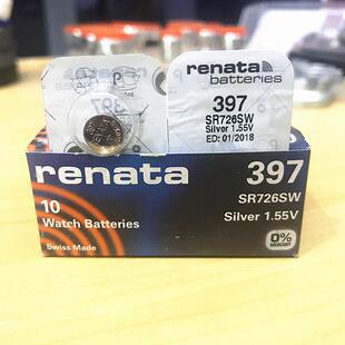 原装瑞士renata 纽扣电池 397 SR726SW AG2 手表 氧化银电池