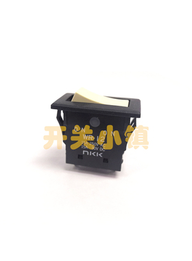 日本NKK进口防水船型 WR-12ASN 3脚2档 短焊脚 翘板开关 白色按键