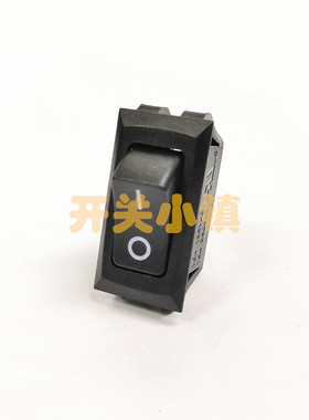 HONGJU台湾宏聚进口船型开关 R-2-110-C5N-BB 2脚2档黑色 32X16