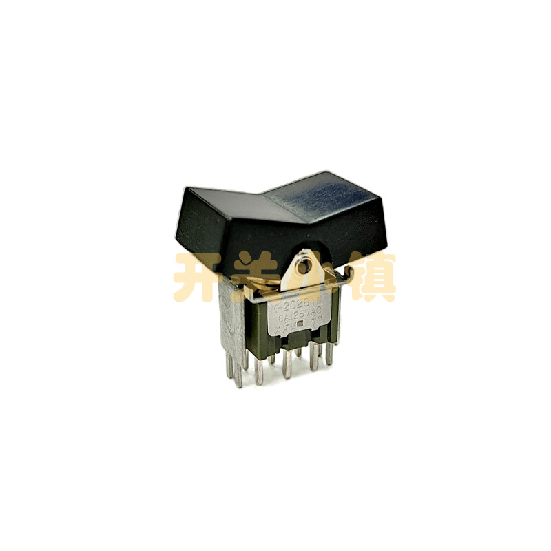 NKK日本日开进口船型钮子开关M-2028YB 支架 大船型头 6脚双复位