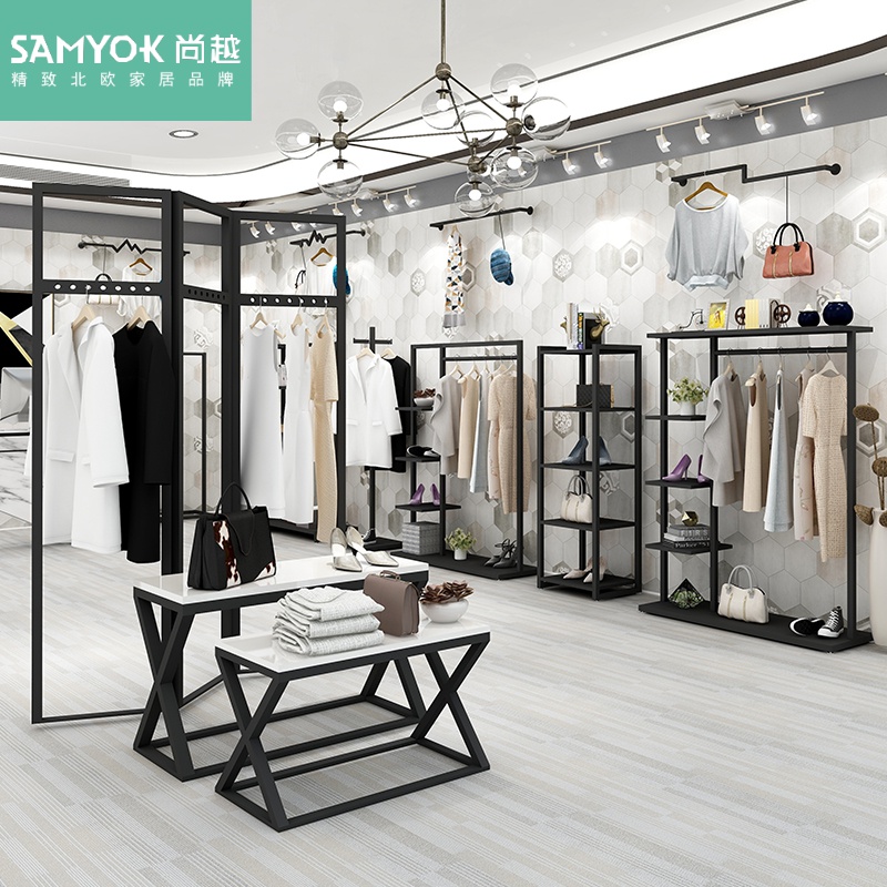 展示架落地式女装店服装店挂衣架(非品牌)