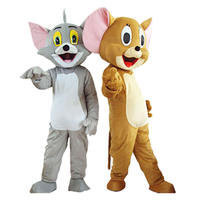 Tom and Jerry cartoon puppet costumes, Tom Cat and Jack Mouse anime Cosplay costumes, performance event props thumbnail 3
