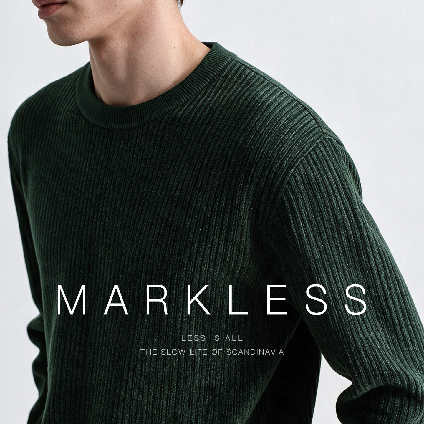 Markless新款毛衣男士秋冬季垂顺肌理感针织衫慵懒高级感上衣