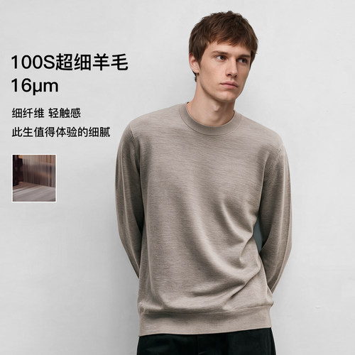 Markless全羊毛男士精纺针织衫