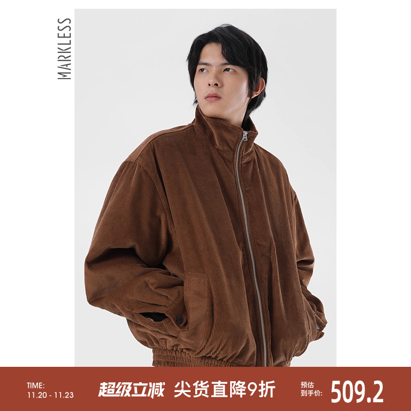 Markless男士灯芯绒棉衣