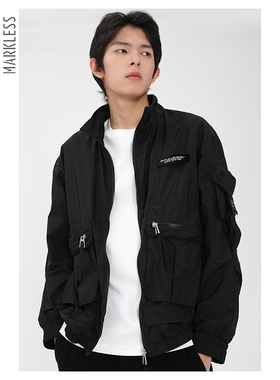 Markless机能防风夹克男宽松立领韩版休闲上衣外套潮