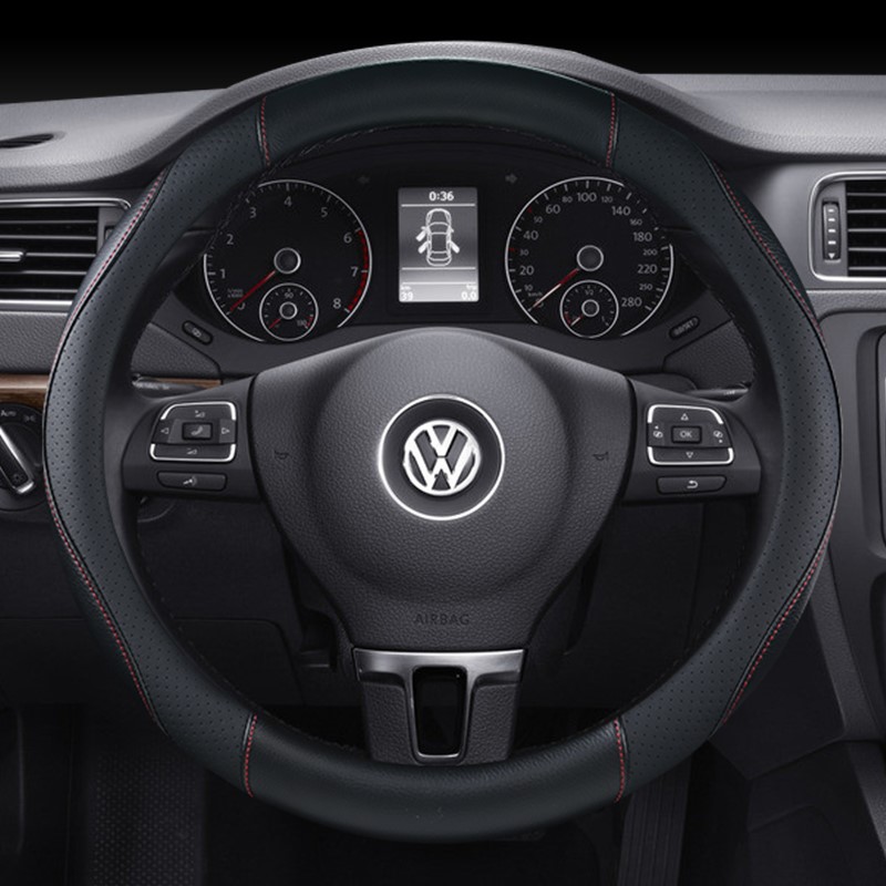 老款大众新宝来朗逸Polo速腾帕萨特皮革方向盘套09/10/11/12/13年