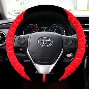 丰田卡罗拉雷凌双擎RAV4威驰FS致炫花冠专用方向盘套冬季专用把套