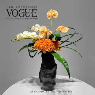 ins风海棠花仿真花假花摆设高档玄关客厅餐桌花摆花装饰花艺摆件