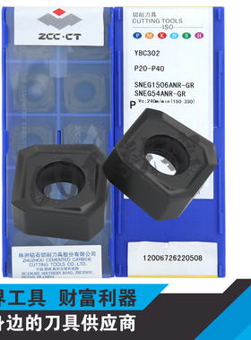 正品株洲45度FMA11刀盘面铣刀片SNEG1506ANR-GM/GR YBD152 YBC302