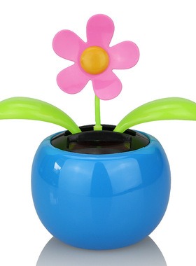 直销太阳能汽车摆件创意车载太阳能太阳花摇摆 汽车用品 创意