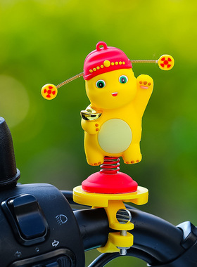 电动车配饰2025新款汽车用品可爱摩托车装饰电瓶车装饰品摆件奶龙