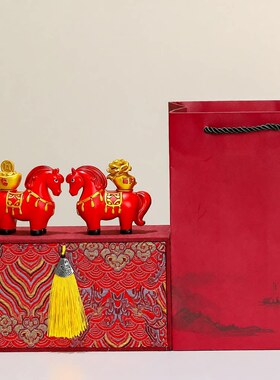 小马摆件马年吉祥物桌面装饰新年礼物送同事伴手礼公司年会小礼品