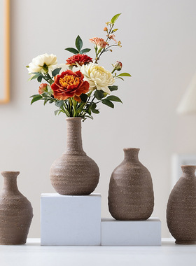 艺术高级感陶瓷花瓶家居客厅书房桌面装饰干花鲜花插花摆件花器
