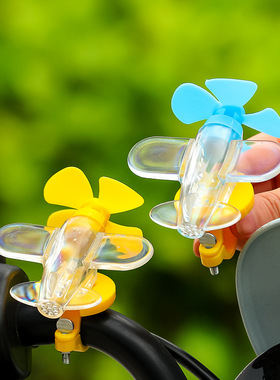 电动车装饰发光小飞机自行车LED彩灯新款创意车载氛围灯装饰摆件