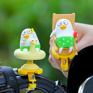 电动车摆件摇摇乐汽车用品可爱女摩托车正版 饰小摆件 授权自行车装