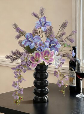 法式仿真花束客厅插花花瓶轻奢高端电视柜酒柜摆设装饰品摆件新年