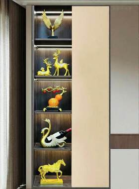 新中式豪华套装酒柜摆件布置客厅电视柜办公室橱柜高端工艺品摆设