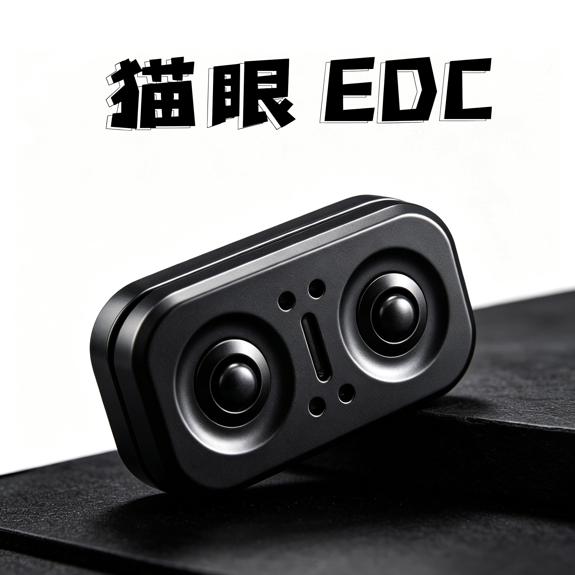 EDC猫头鹰推牌指尖直推黑科技玩具金属解压推牌EDC玩具段落无限位