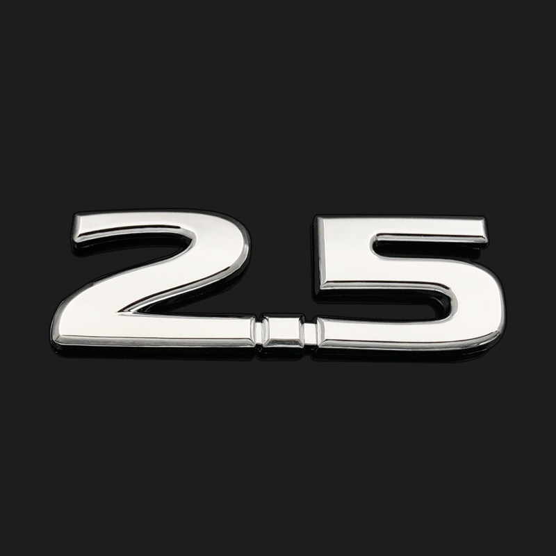 适用于新天籁2.5车标 新天籁改装专用 新世纪2.5排量后尾箱标志贴