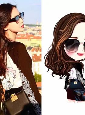 3816麦长袖T恤（DA23407）拼下印字母