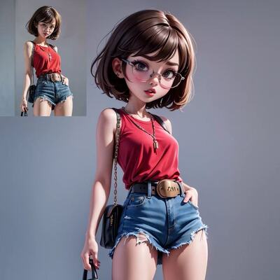 4128  WONG 短款背心（15679G)领，绣圈白罗纹