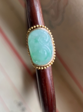 福利～高原鸡血藤手镯镶嵌A货老糯种如意