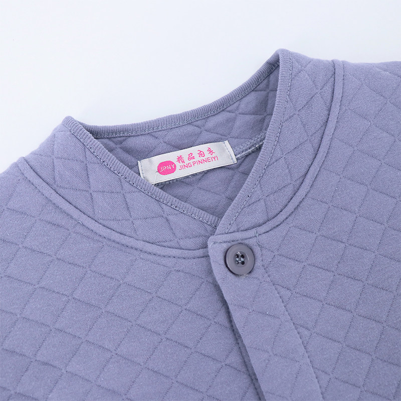 남성용 따뜻한 가디건 플러스 사이즈 순면 오픈핏 속옷 노인용 면 오픈핏 속옷 두꺼운 대형 사이즈 봄 가을 의류