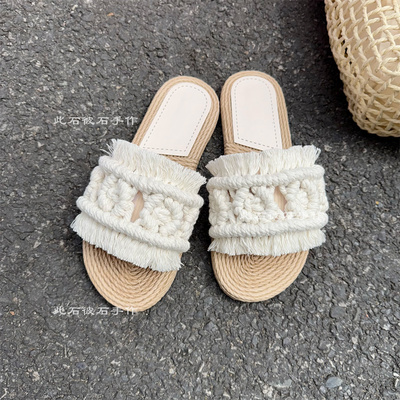 轻便不累脚森系拍照拖鞋