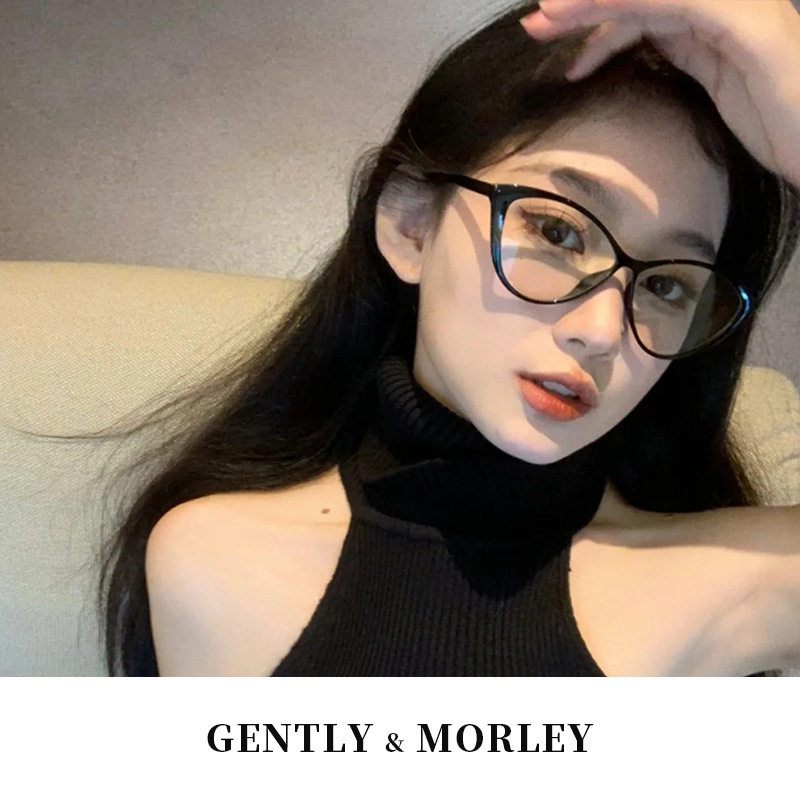 猫眼眼镜框女近视可配度数高级感豹纹显脸小眼睛镜架复古SKGM7212