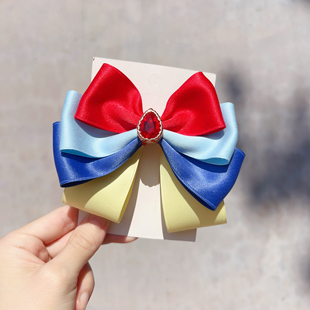 儿童飘带蝴蝶结发夹女童白雪公主头饰女夏小女孩发卡宝宝卡子演出