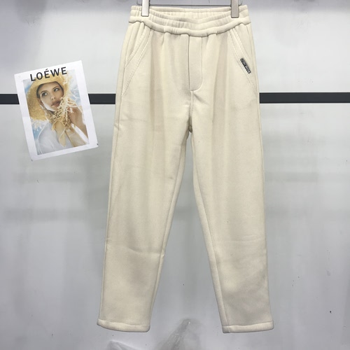特价8223冬款雪尼尔两色加绒高腰弹力纯棉哈伦裤松紧腰休闲萝卜裤