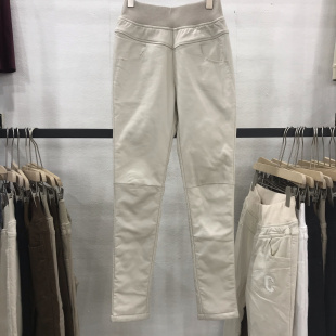 0808高腰弹力显瘦外穿女长裤 夹棉加厚保暖尹衣社棉裤 新款 2025冬季