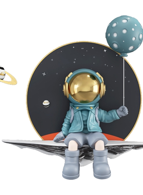 轻奢宇航员入户玄关装饰画