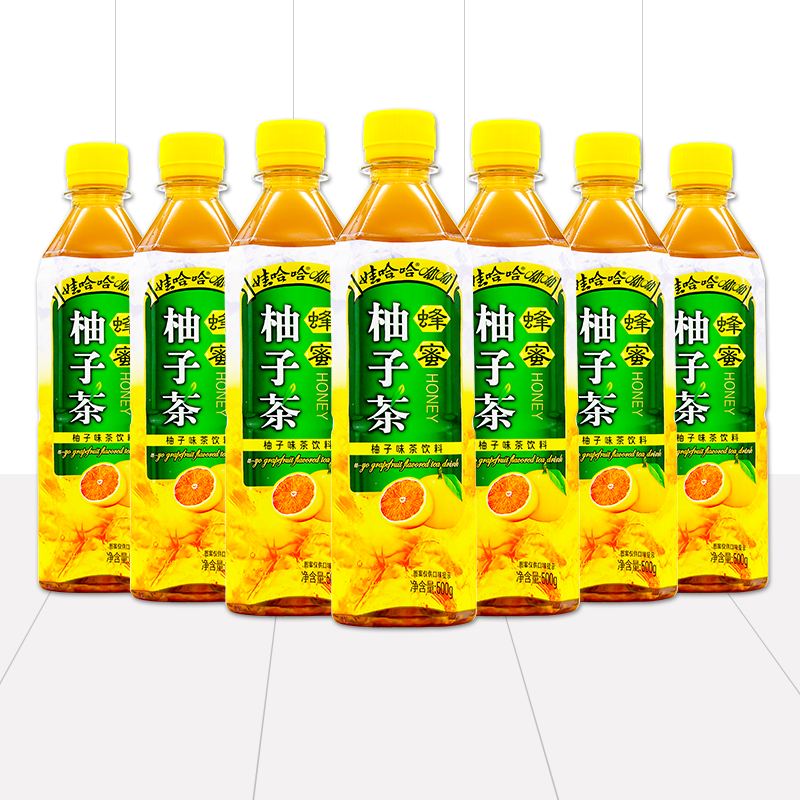 娃哈哈蜂蜜柚子茶饮料500ml*15瓶整箱饮品官方旗舰店同款哇哈哈-封面