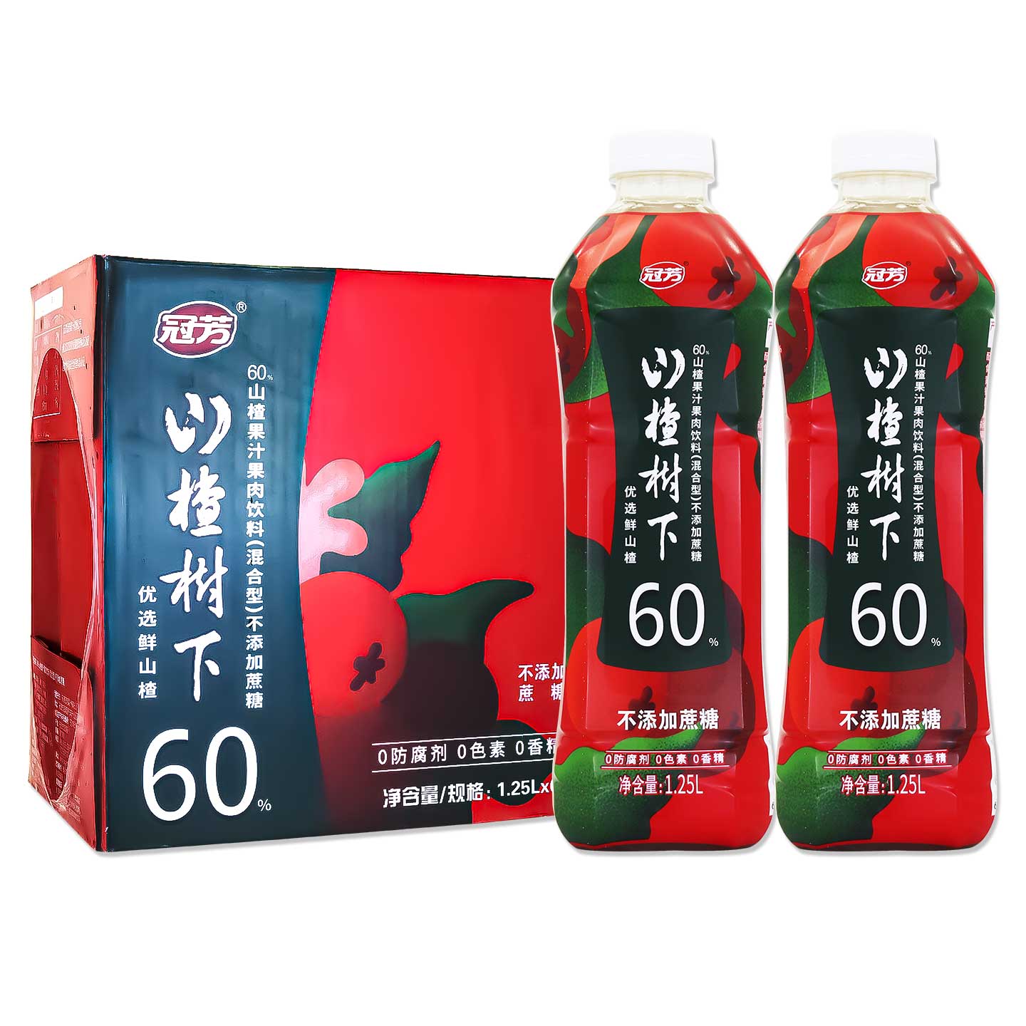 冠芳山楂树下1.25L*6瓶整箱装