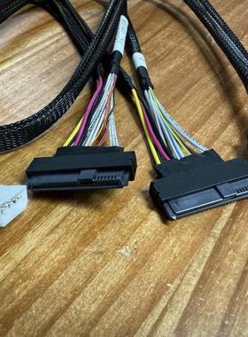 安费诺 RMC74-8986 MCIO 8i SFF-TA-1016 转 SFF8639 X2 数据线