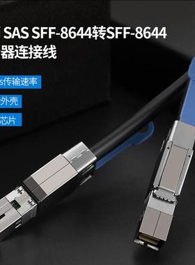 安费诺 601760003 外置 MiniSAS HD to SFF8644 转 SFF8644 1米线