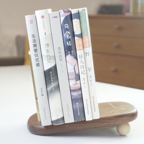 黑胡桃黄铜轻奢艺术桌面书架