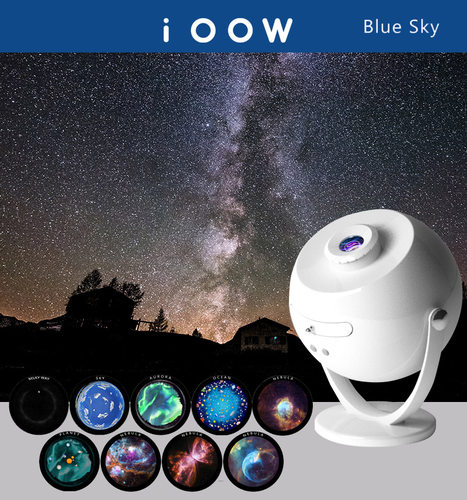 IOOW百万星空灯旋转卧室氛围灯送女友女生生日礼物投影仪投影灯