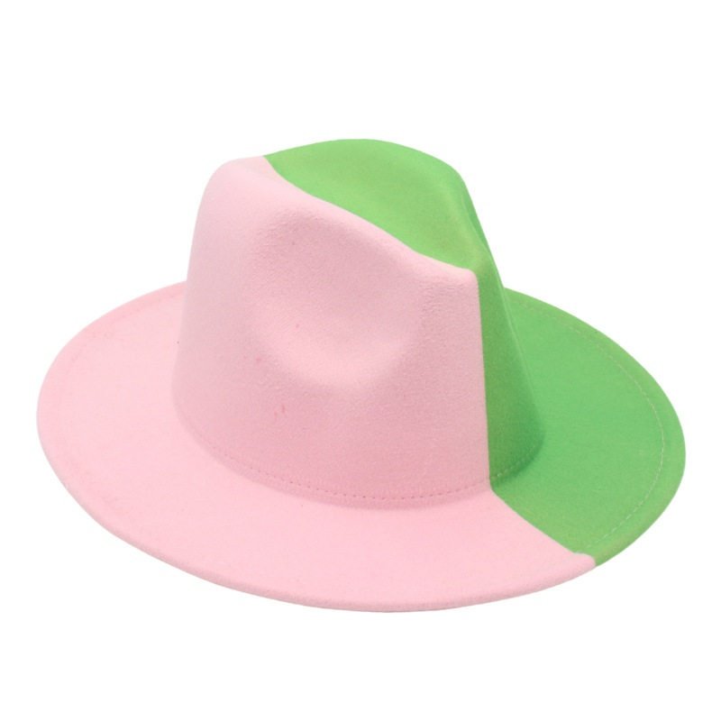 2023年跨境新款圣诞双色美式礼帽颜色毛毡爵士搭配阴阳帽色拼帽子,节庆用品/礼品,圣诞帽,淘宝优惠券,粉丝福利购,淘宝优惠卷